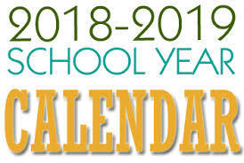 2018-19 School Calendar
