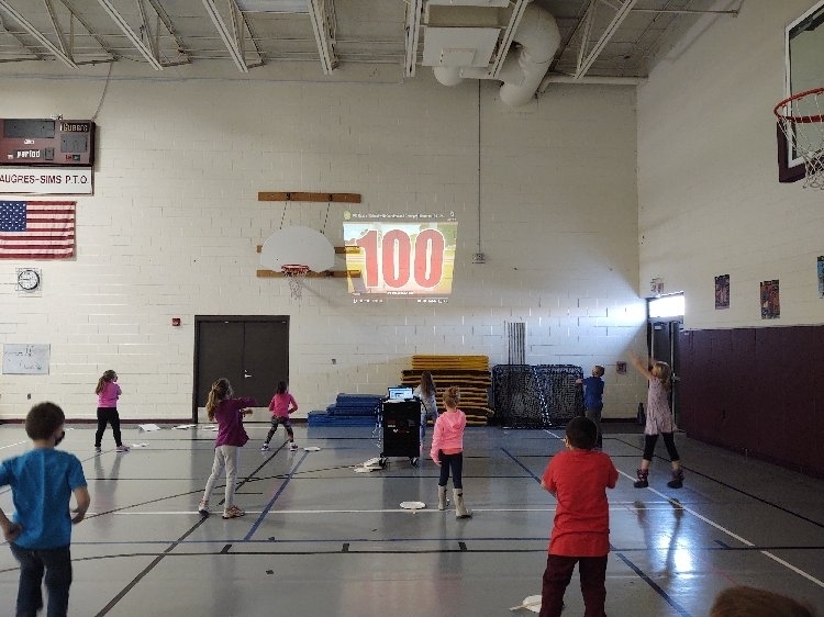 We had a blast in PE today! We are 100 days smarter and 100 days stronger! 